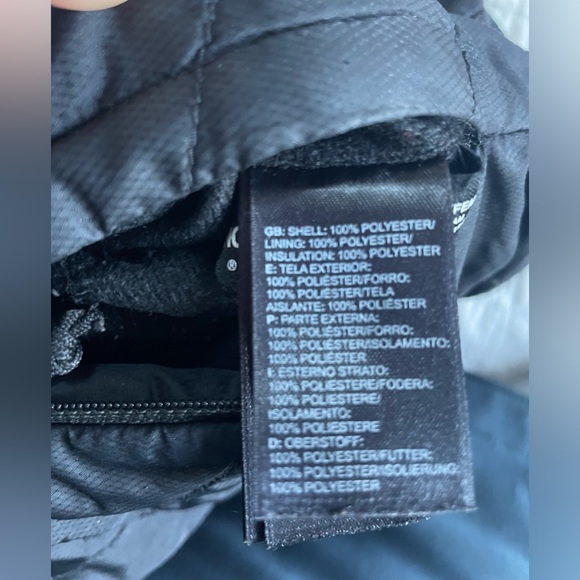 The North Face Black Reversible Vest XS Down and Faux Fur EUC - Picture 5 of 9